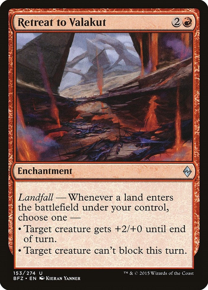 Image for Retreat to Valakut (153) (BFZ) - Magic: The Gathering