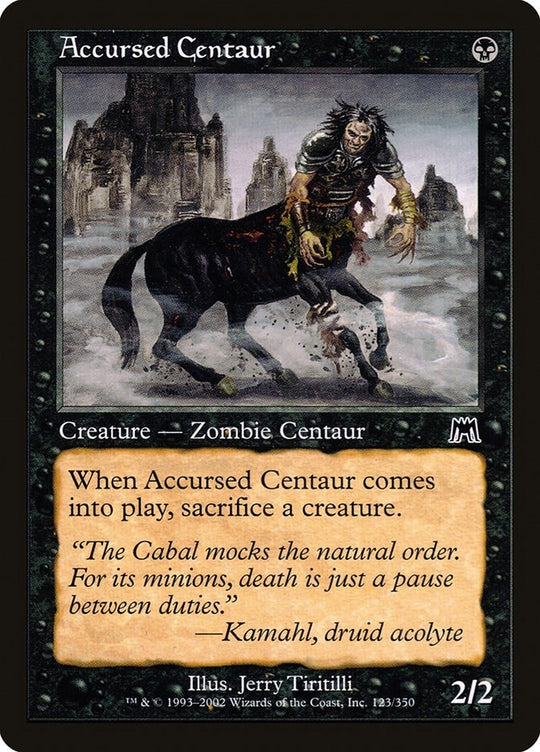 Image for Accursed Centaur (123) (ONS) - Magic: The Gathering