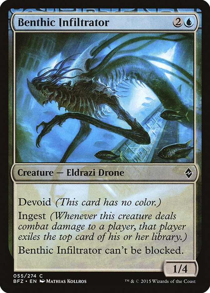Image for Benthic Infiltrator (55) (BFZ) - Magic: The Gathering