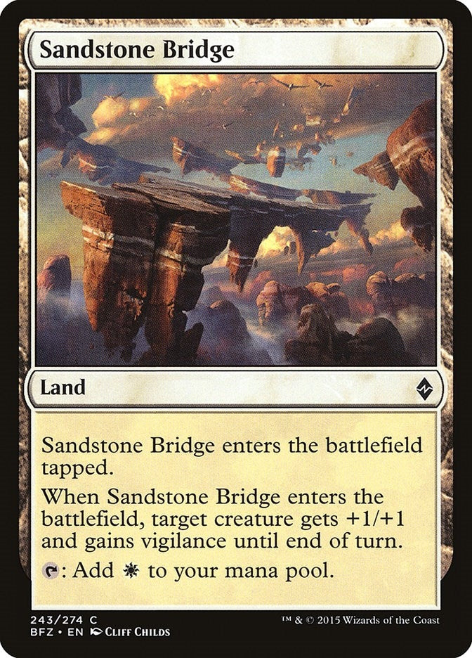 Image for Sandstone Bridge (243) (BFZ) - Magic: The Gathering