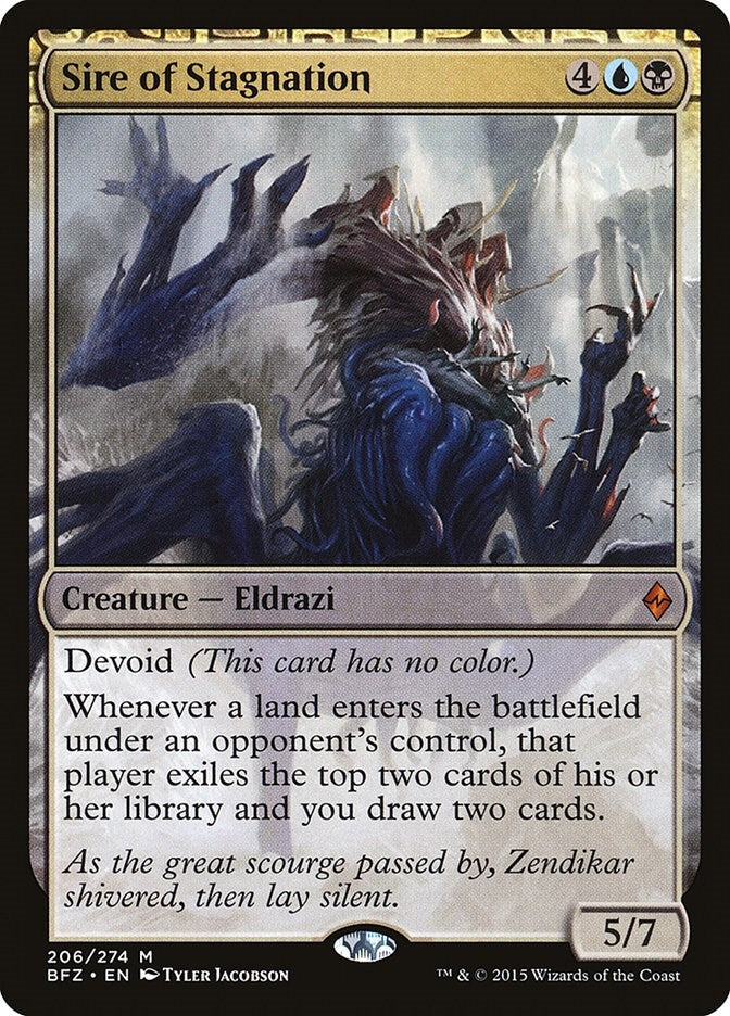 Image for Sire of Stagnation (206) (BFZ) - Magic: The Gathering