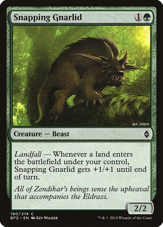Image for Snapping Gnarlid (190) - Magic: The Gathering
