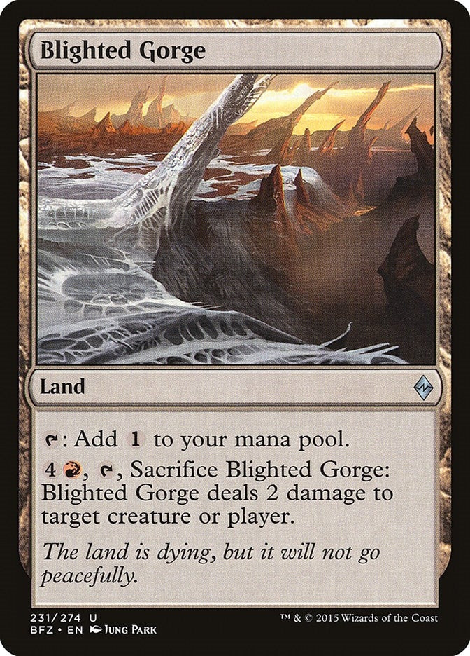 Image for Blighted Gorge (231) (BFZ) - Magic: The Gathering