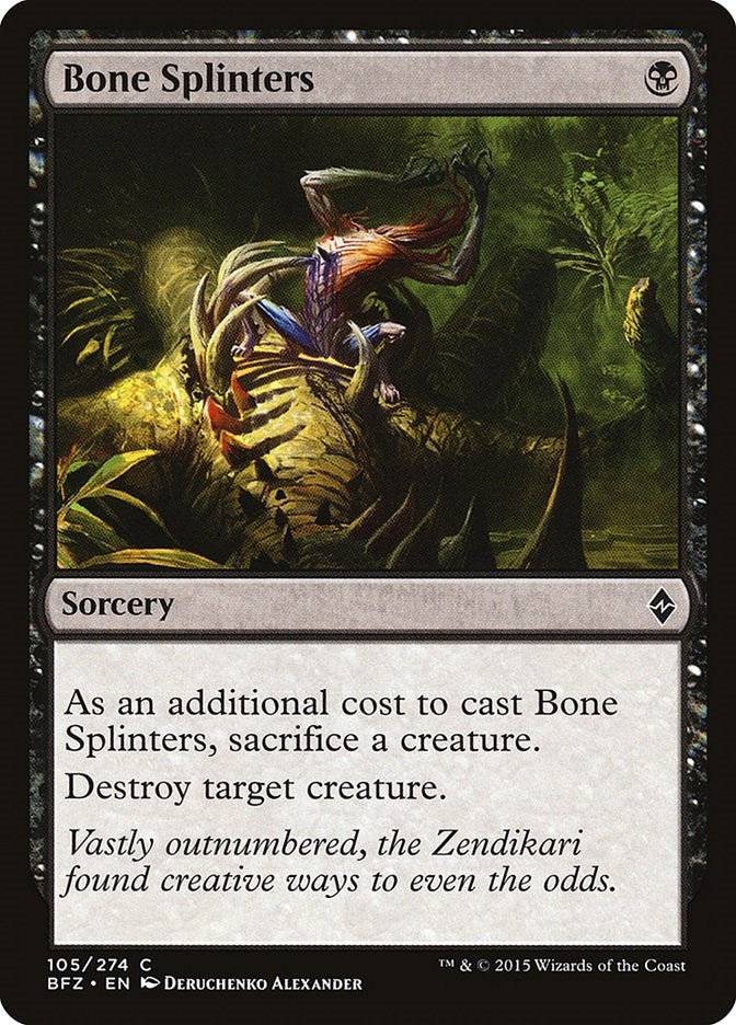 Image for Bone Splinters (105) (BFZ) - Magic: The Gathering