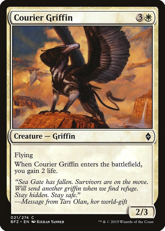 Image for Courier Griffin (21) - Magic: The Gathering