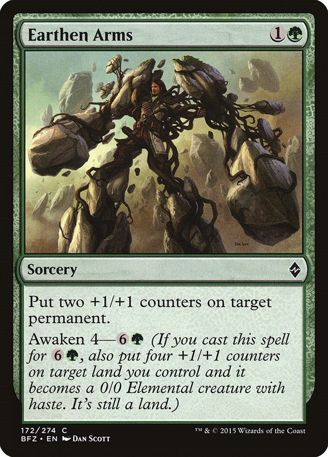 Image for Earthen Arms (172) (BFZ) - Magic: The Gathering