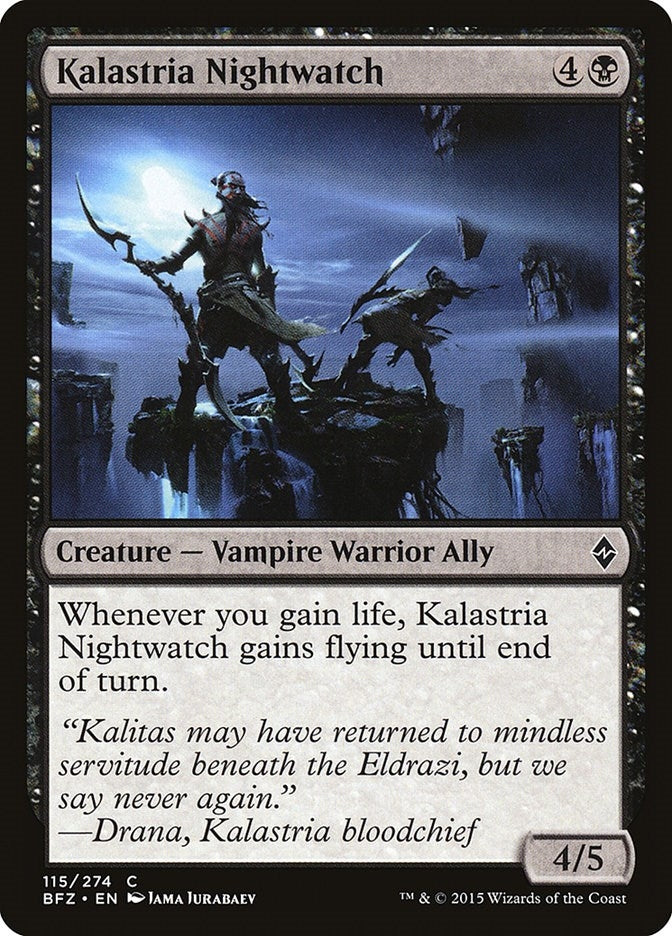 Image for Kalastria Nightwatch (115) (BFZ) - Magic: The Gathering