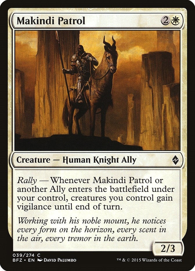 Image for Makindi Patrol (39) (BFZ) - Magic: The Gathering