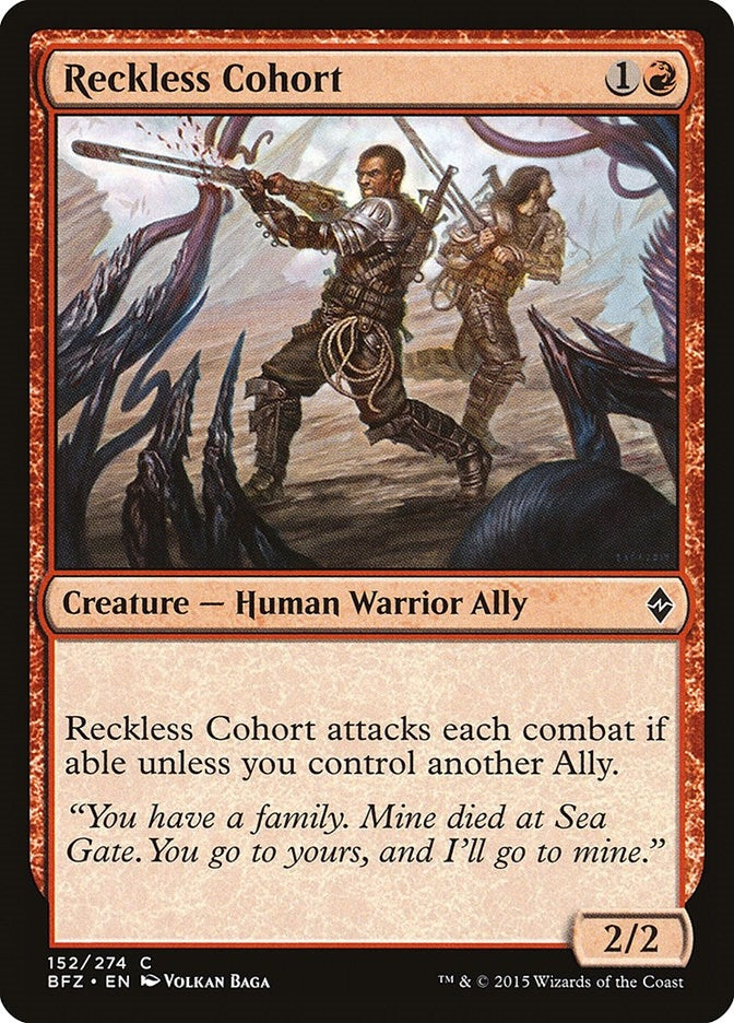 Image for Reckless Cohort (152) (BFZ) - Magic: The Gathering