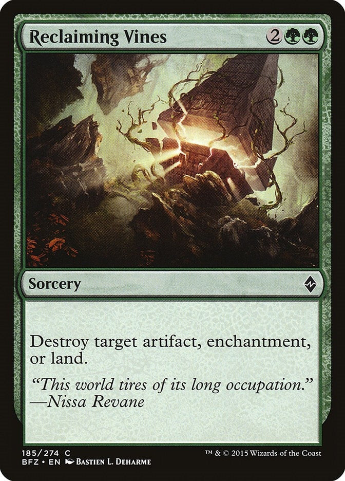 Image for Reclaiming Vines (185) (BFZ) - Magic: The Gathering