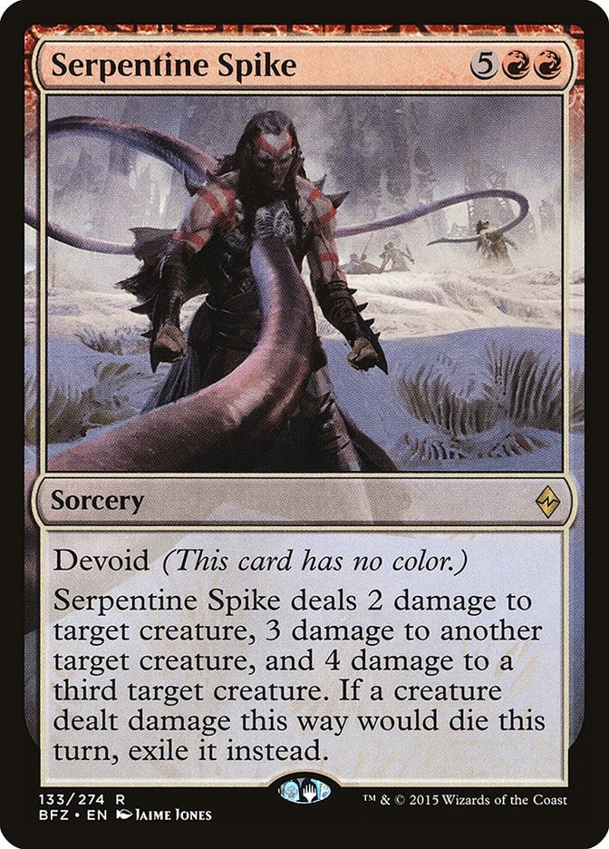 Image for Serpentine Spike (133) (BFZ) - Magic: The Gathering