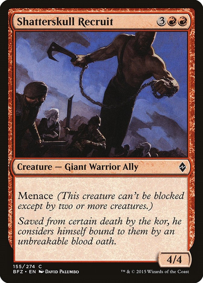Image for Shatterskull Recruit (155) (BFZ) - Magic: The Gathering
