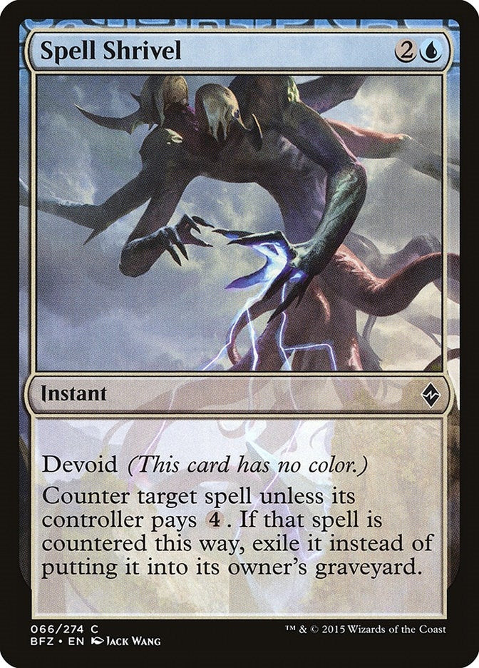 Image for Spell Shrivel (66) - Magic: The Gathering