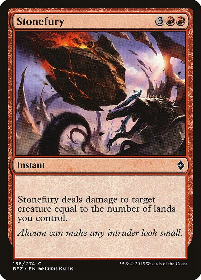 Image for Stonefury (156) - Magic: The Gathering