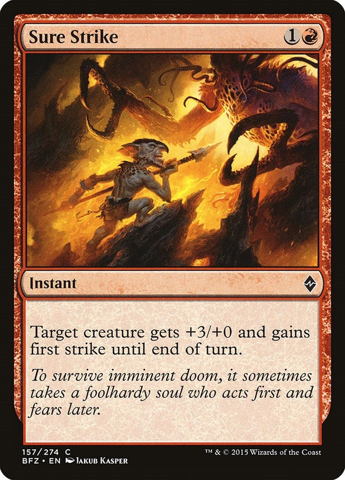 Image for Sure Strike (157) (BFZ) - Magic: The Gathering