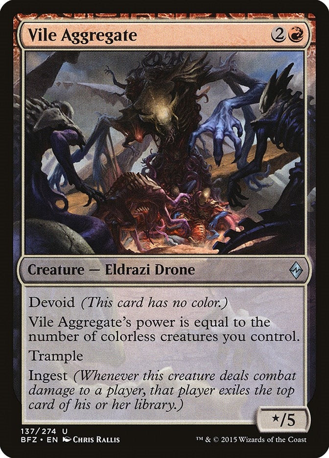 Image for Vile Aggregate (137) (BFZ) - Magic: The Gathering