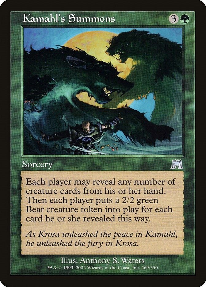 Image for Kamahl's Summons (269) - Magic: The Gathering