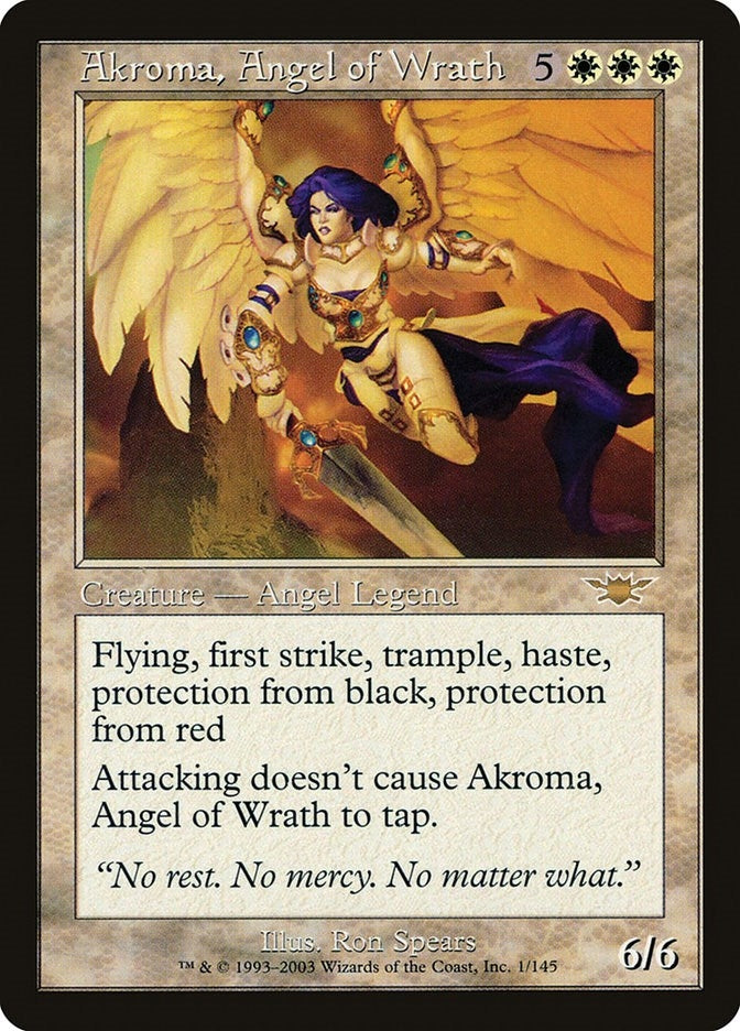 Image for Akroma, Angel of Wrath (1) (LGN) - Magic: The Gathering