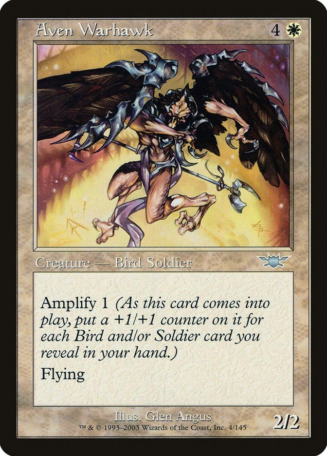Image for Aven Warhawk (4) - Magic: The Gathering