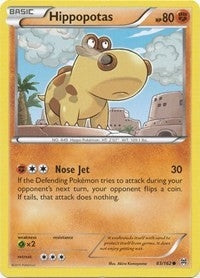 Image for Hippopotas (83/162) (BKT) - Pokemon