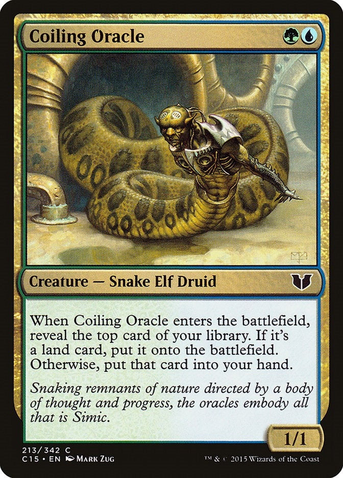Image for Coiling Oracle (213) (C15) - Magic: The Gathering