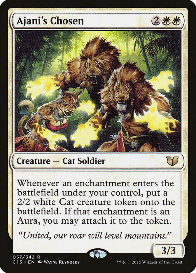 Image for Ajani's Chosen (57) (C15) - Magic: The Gathering