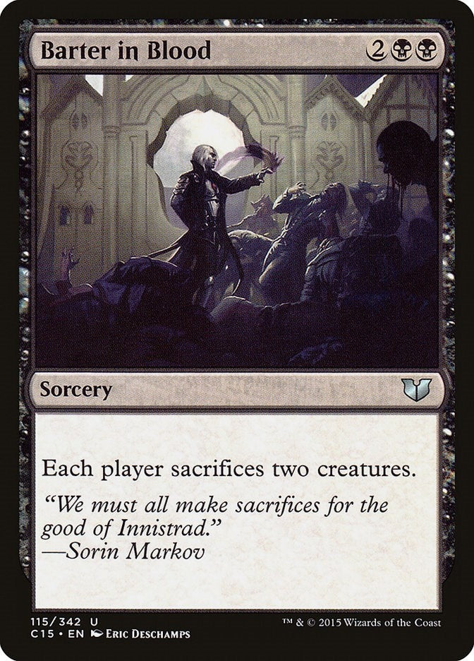 Image for Barter in Blood (115) (C15) - Magic: The Gathering