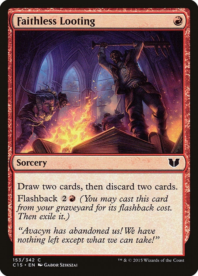 Image for Faithless Looting (153) (C15) - Magic: The Gathering