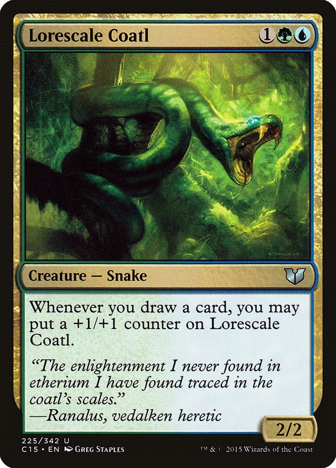 Image for Lorescale Coatl (225) (C15) - Magic: The Gathering