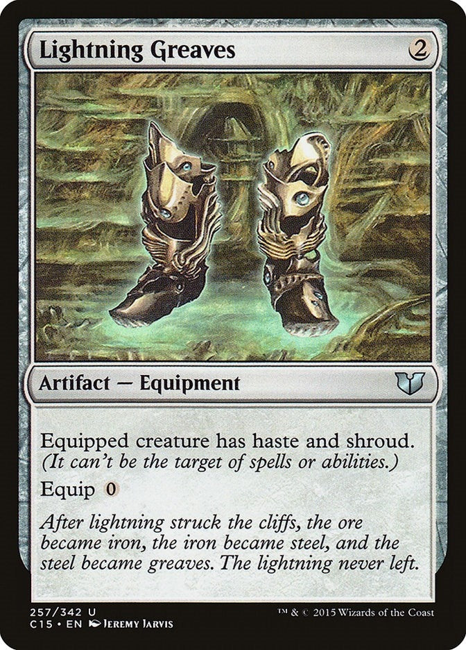 Image for Lightning Greaves (257) (C15) - Magic: The Gathering