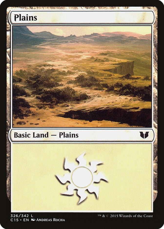 Image for Plains (326) (326) (C15) - Magic: The Gathering