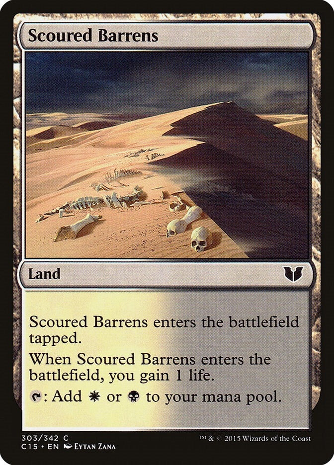 Image for Scoured Barrens (303) (C15) - Magic: The Gathering