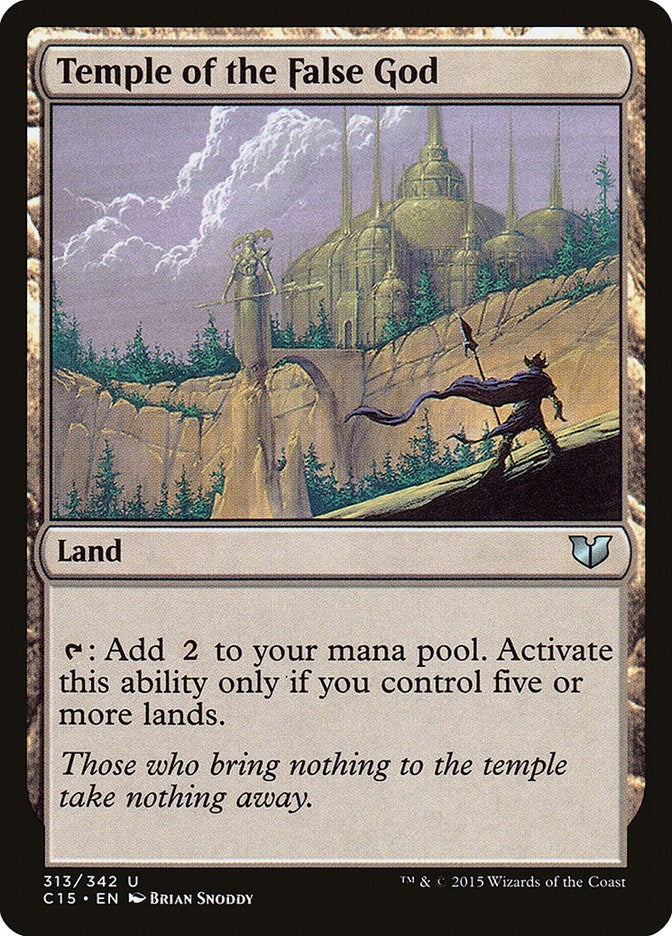 Image for Temple of the False God (313) (C15) - Magic: The Gathering