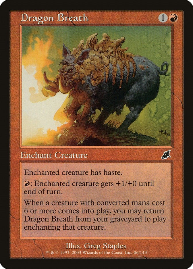 Image for Dragon Breath (86) - Magic: The Gathering