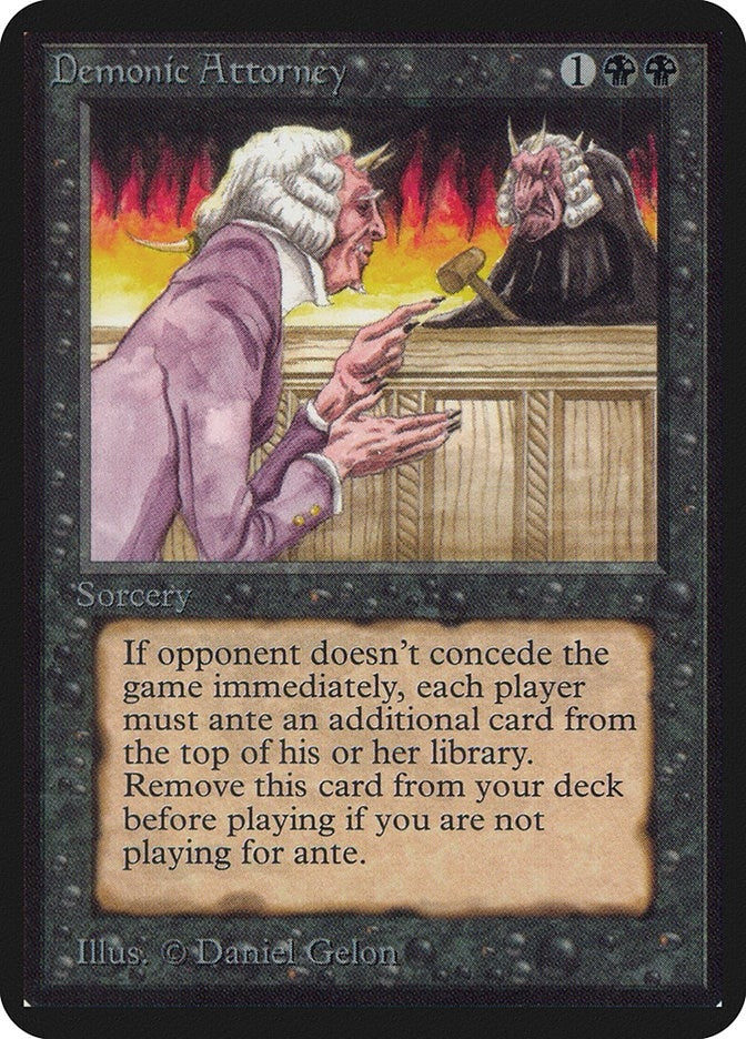 Image for Demonic Attorney - Magic: The Gathering