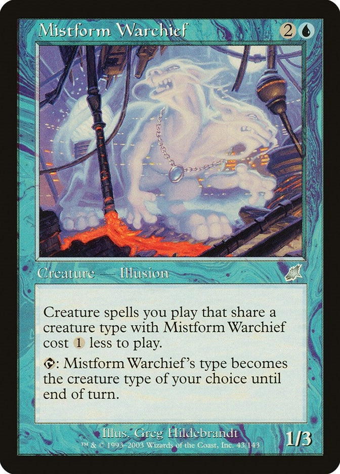 Image for Mistform Warchief (43) - Magic: The Gathering
