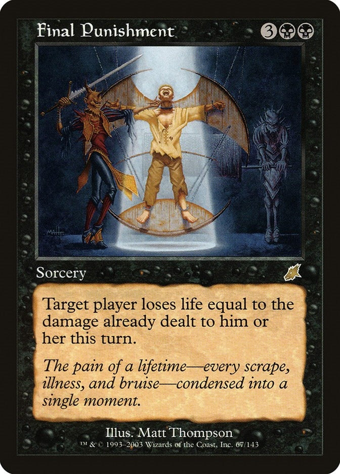 Image for Final Punishment (67) - Magic: The Gathering