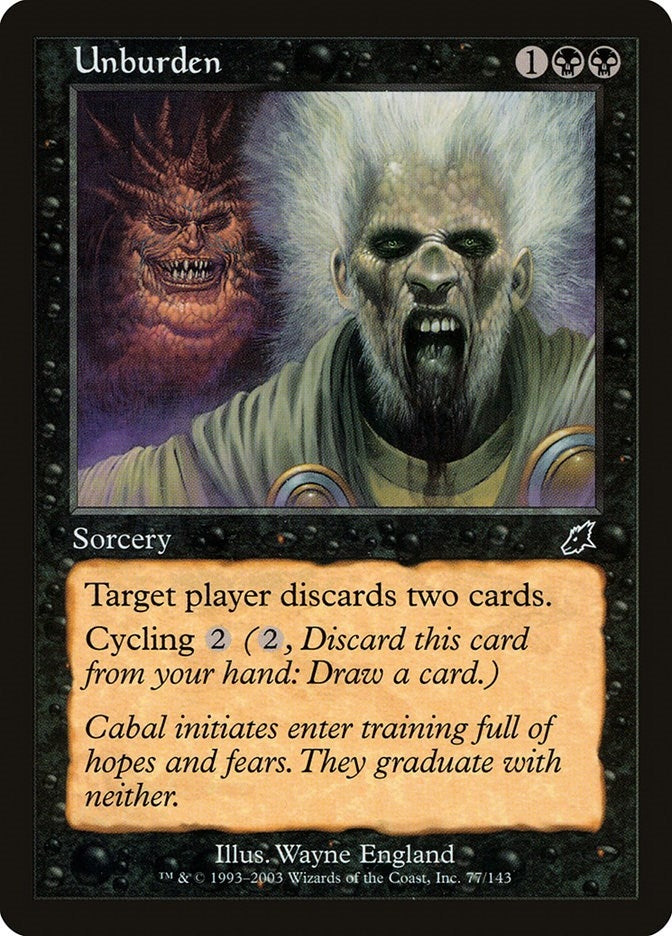 Image for Unburden (77) - Magic: The Gathering