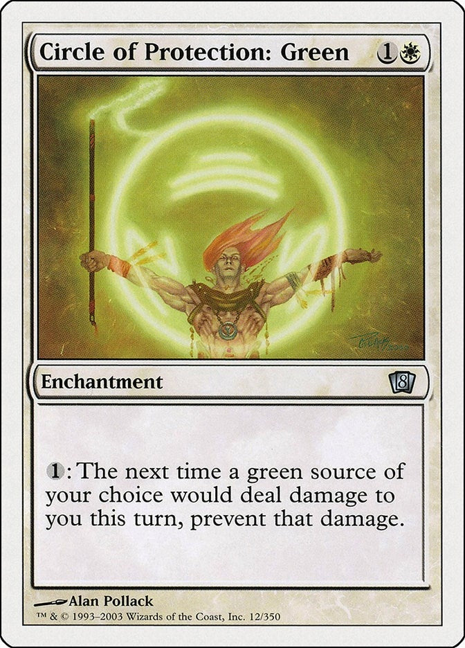 Image for Circle of Protection: Green (12) - Magic: The Gathering