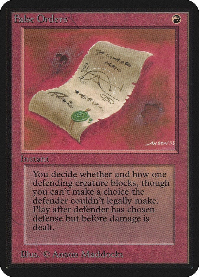 Image for False Orders - Magic: The Gathering