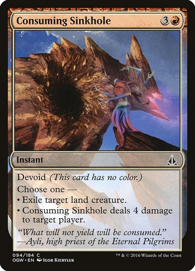 Image for Consuming Sinkhole (94) - Magic: The Gathering