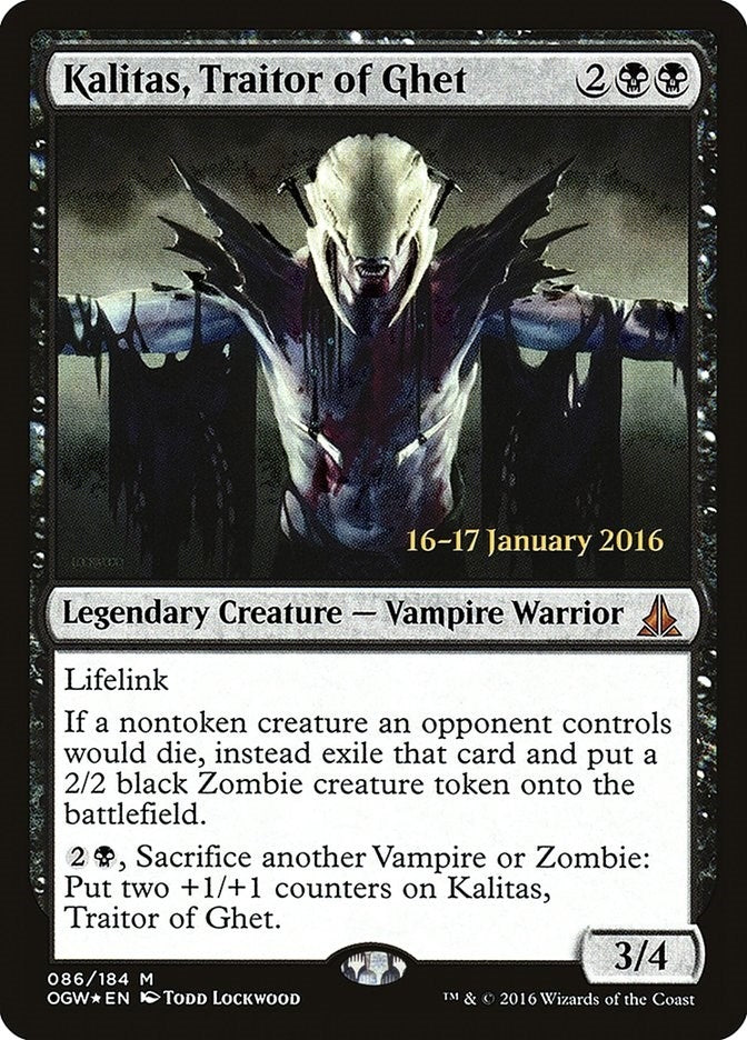 Image for Kalitas, Traitor of Ghet (86) - Magic: The Gathering