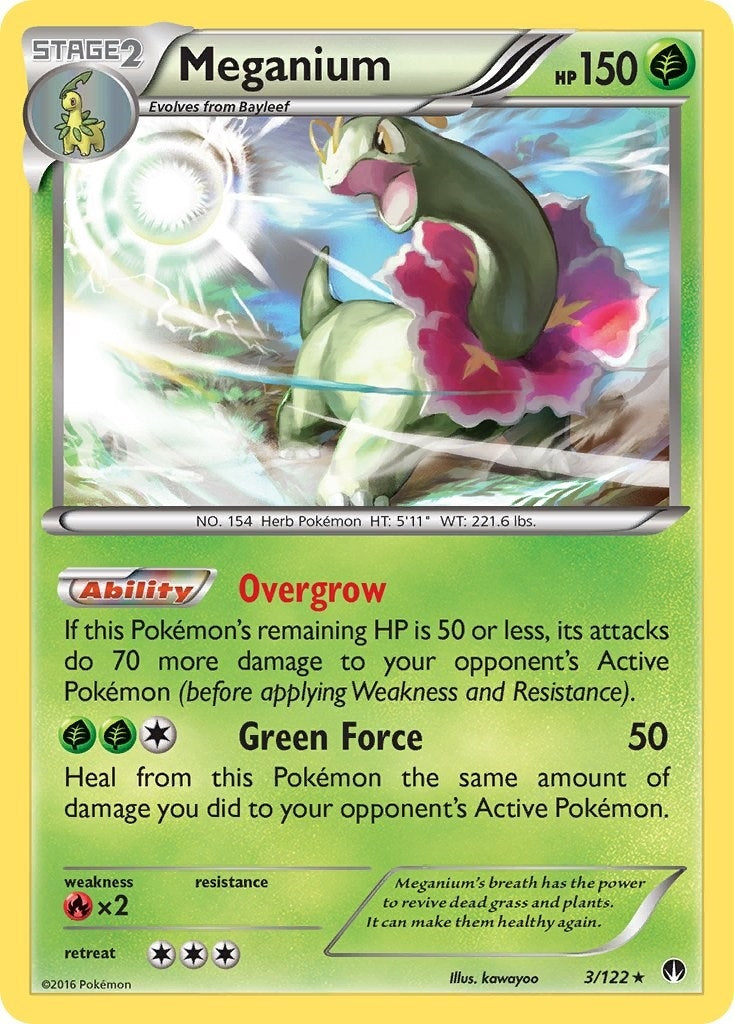 Image for Meganium (3/122) (BKP) - Pokemon