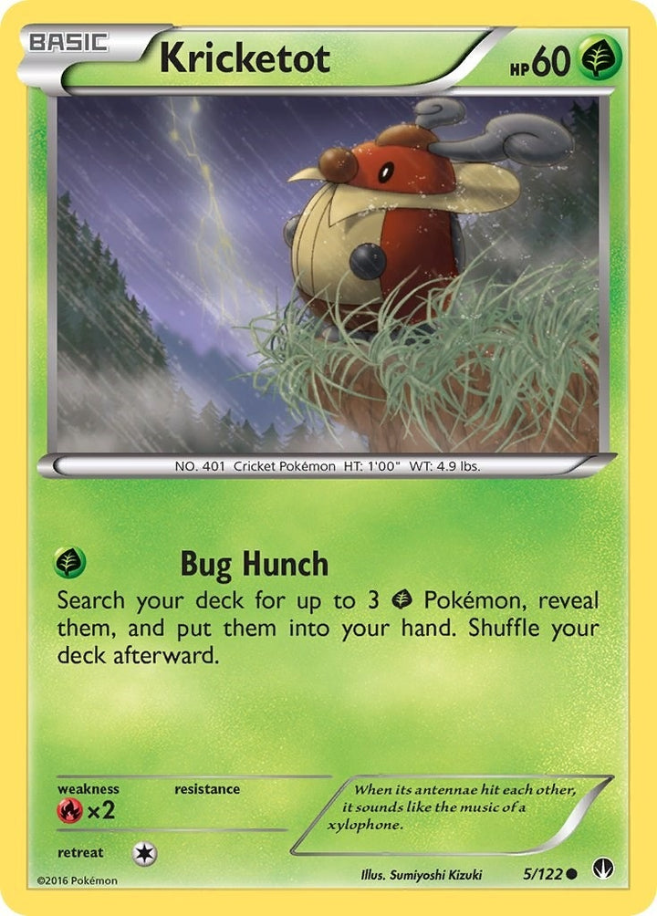 Image for Kricketot (5/122) (BKP) - Pokemon