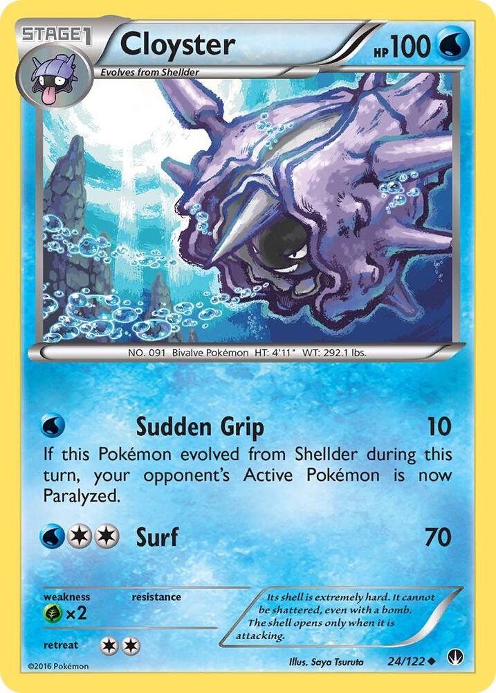 Image for Cloyster (24/122) (BKP) - Pokemon