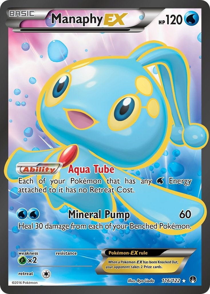 Image for Manaphy EX (Full Art) (116/122) (BKP) - Pokemon