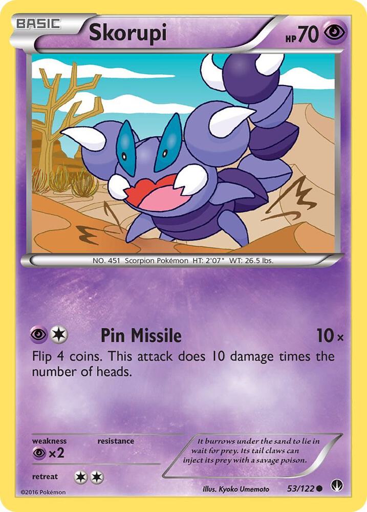 Image for Skorupi (53/122) (BKP) - Pokemon