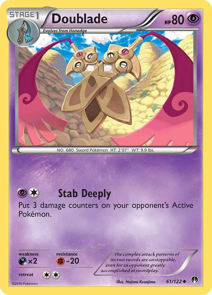 Image for Doublade (61/122) (BKP) - Pokemon