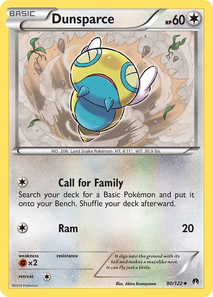 Image for Dunsparce (90/122) (BKP) - Pokemon