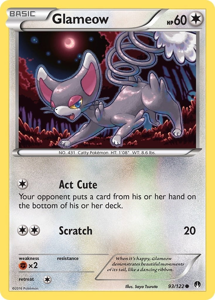 Image for Glameow (93/122) (BKP) - Pokemon